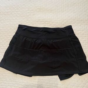 Lulu lemon pace rival mid-rise skirt black